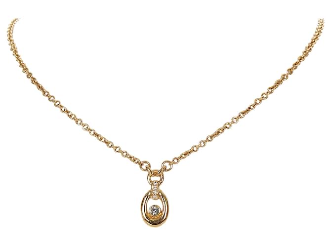 Dior Gold Gold Tone Necklace Golden Metal  ref.358117