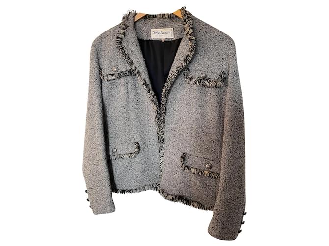 Autre Marque Veste en laine Gris  ref.358441