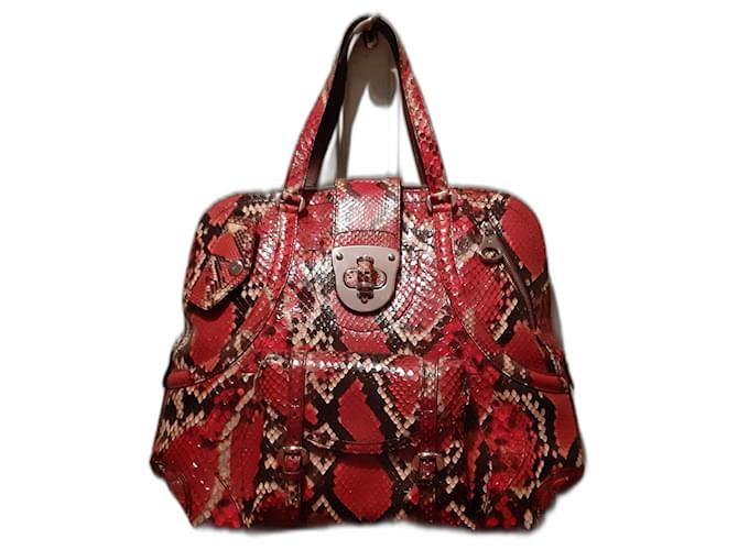 Alexander Mcqueen Handtasche aus Pythonleder Mehrfarben 