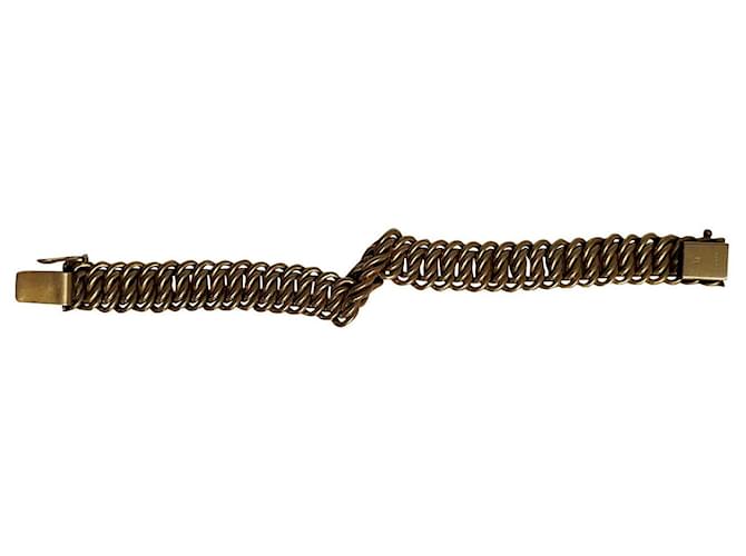 Autre Marque Gold cross ribbon bracelet Gold hardware  ref.358563