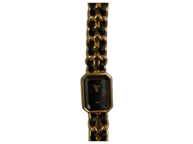 Première Chanel Reloj de pulsera para mujer Gold hardware
