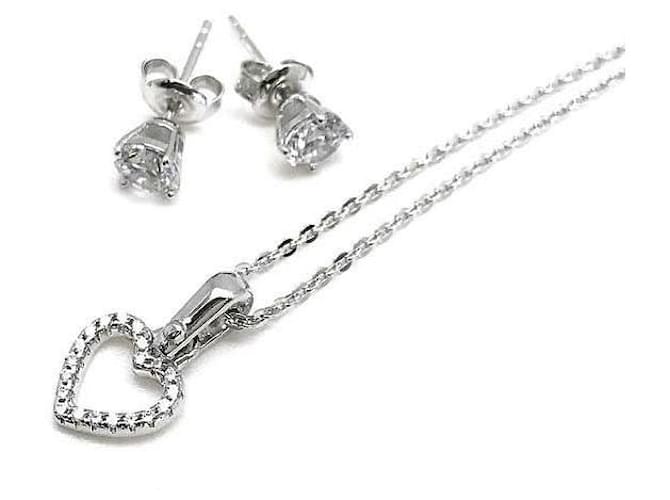 Used] MICHAEL KORS Necklace & Earrings Set Michael Kors Ladies Silver  MKC1130AN040 brand Silvery  - Joli Closet