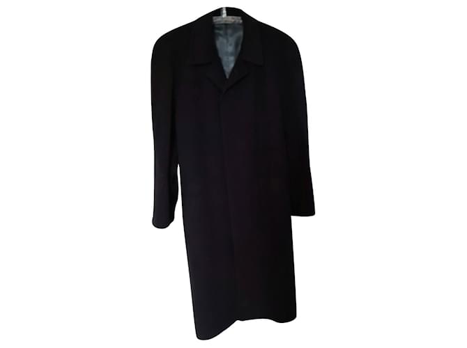 Corneliani Long coat Navy blue Wool  ref.359525