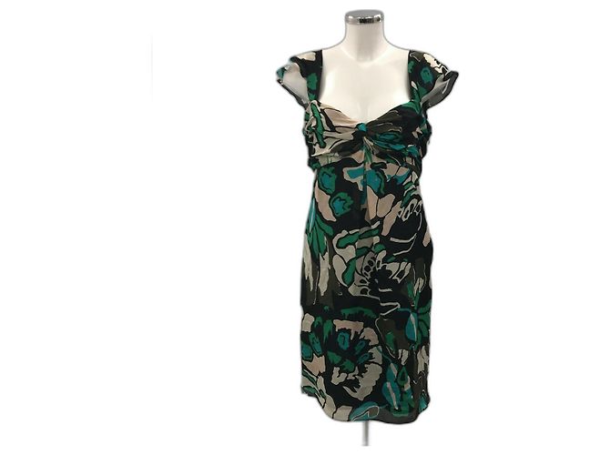 Temperley London Temperley mehrfarbiges Seidenkleid NEU Mehrfarben