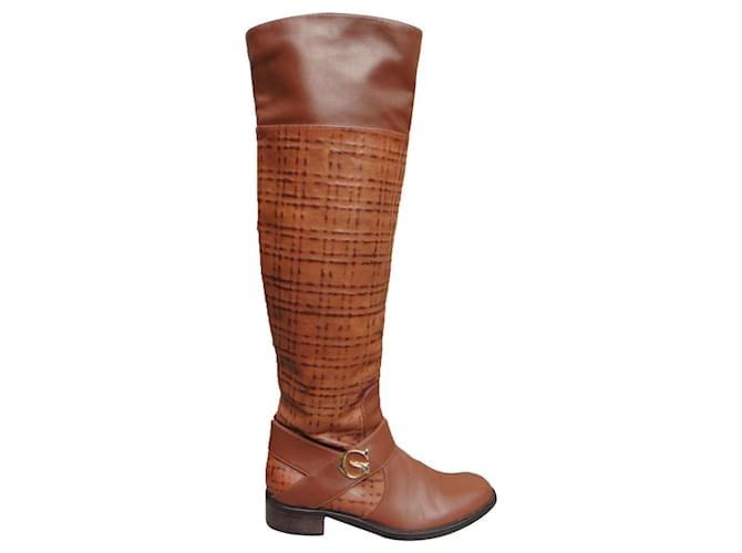 Autre Marque vintage To Be G size boots 39 Brown Leather  ref.359652
