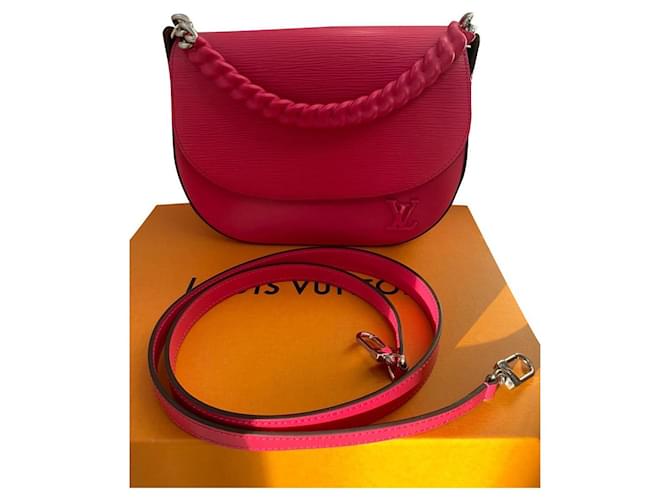 Louis Vuitton Rosa Couro  ref.359677