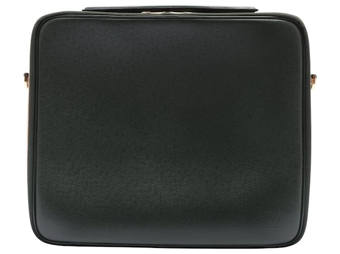 Louis Vuitton Porte Documents Green Leather  ref.359823