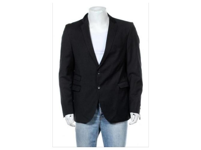 Autre Marque Strellson Jesse James NWT Blazer in lana nera Nero