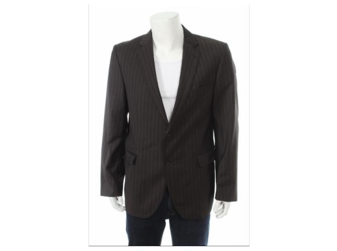 Autre Marque Strellson Bailey Manhattan Blazer in lana a righe marrone