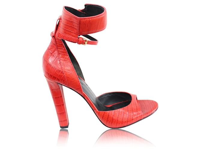 Alexander Wang Ankles Straps Sandals  Red Leather  ref.359940