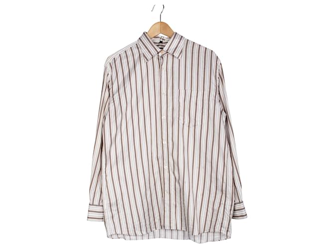 Burberry Stripes Shirts Brown Cotton  - Joli Closet