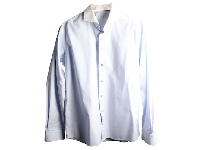 Minnetonka Camisa de rayas azul claro Algodón  ref.360076