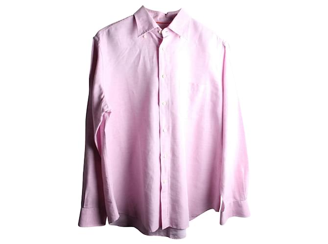 Corneliani Camisa rosa Algodón  ref.360120