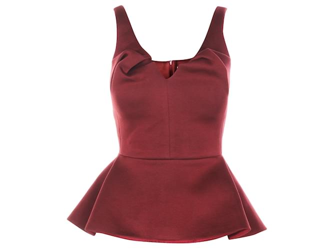 Hussein Chalayan Red Sleeveless Top  Modal Cellulose fibre  ref.360153