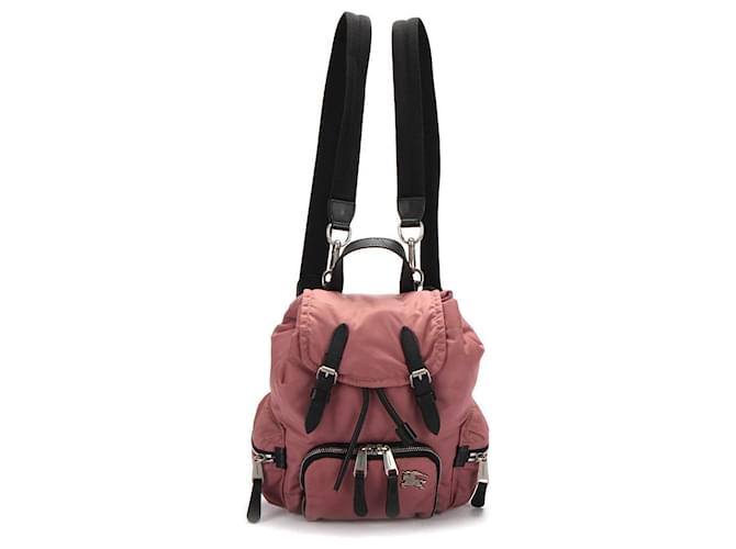 Burberry Nylon Mini Backpack Pink  ref.360486