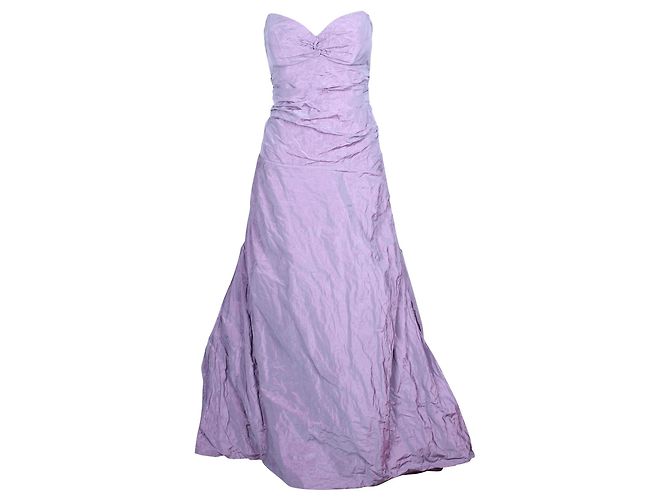 Nicole Miller Abito senza spalline viola Arancione Corallo