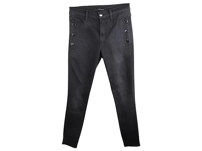 J Brand Schwarze Jeans mit Knöpfen Baumwolle  ref.360523