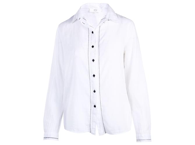 Autre Marque Camisa de algodão branca Branco  ref.360552