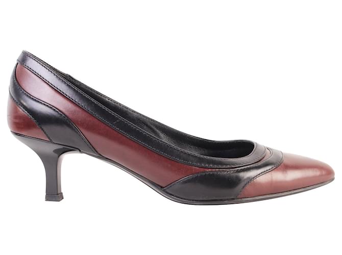 Tod's Pointed Pumps  Brown Leather  ref.360644