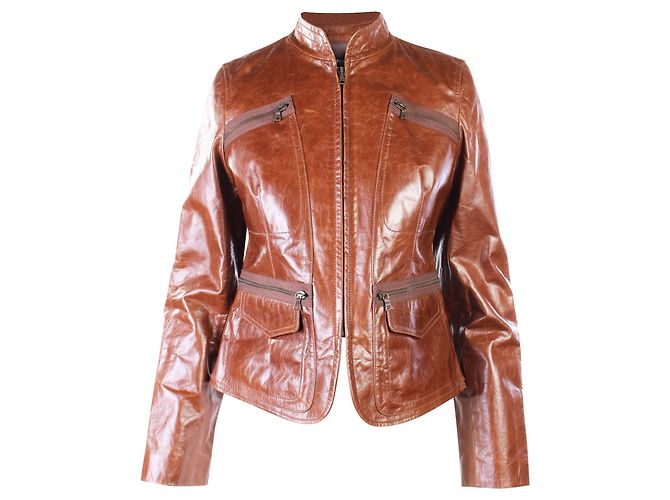 Dkny Giacca in pelle di vitello