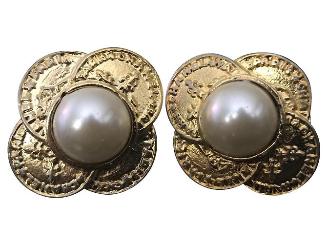 Orecchini Chanel Oro Gold hardware 