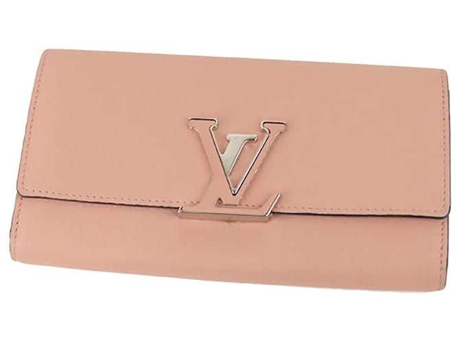 Louis Vuitton Pink Taurillon Small Wallet Leather Pony-style