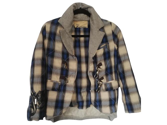 John Galliano Jacke aus Baumwolle XS Mehrfarben
