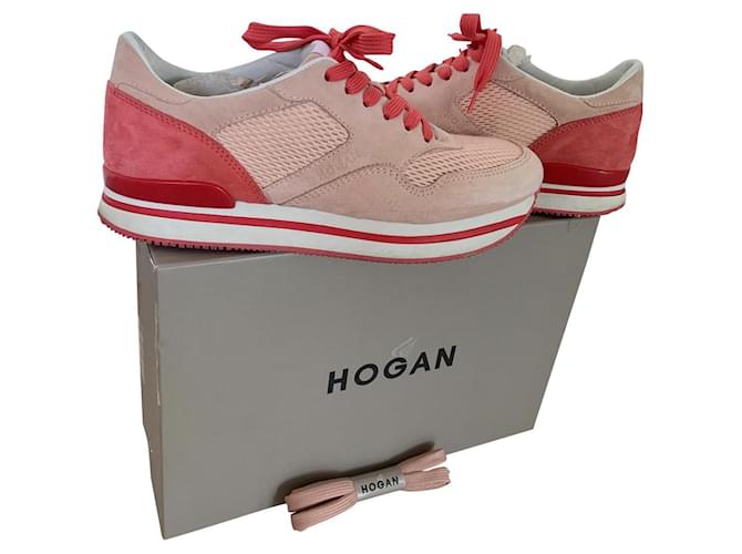 Hogan CESTA Rosa Gamuza  ref.361220