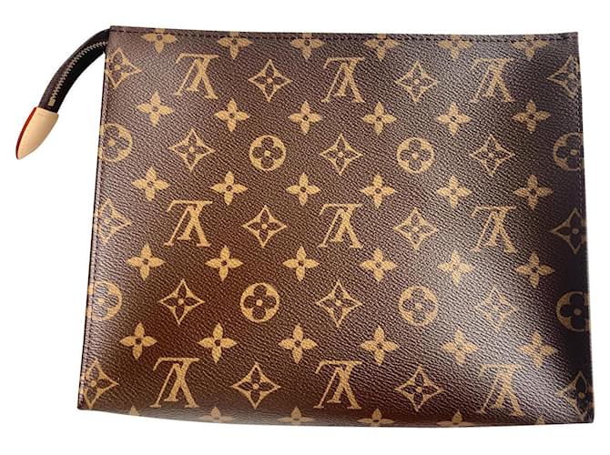 Louis Vuitton Toiletry Monogram Pouch 26 Brown Canvas [DISCONTINUED]