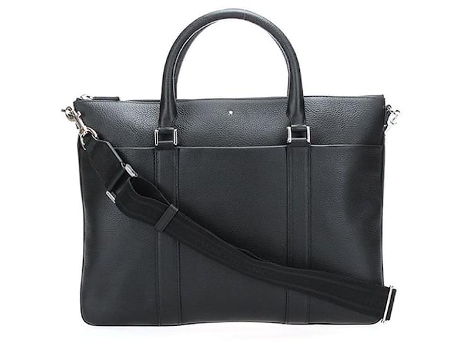 Montblanc Leather Briefcase Black  ref.361272