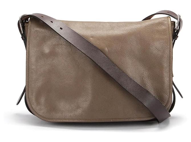 Hermès Hermes Leather Messenger Bag Brown Pony-style calfskin  ref.361427