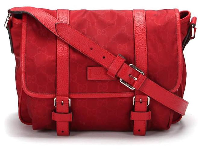 gucci nylon messenger bolsa