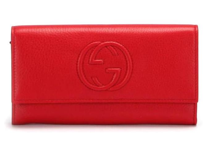 gucci soho wallet red