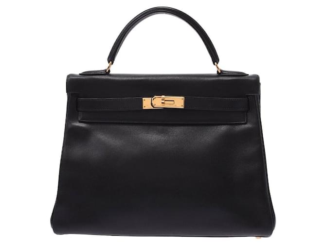 Hermès hermes kelly Black Leather  ref.361767