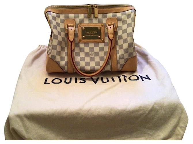 Handbag Damier Louis Vuitton Beige Leather  ref.361786