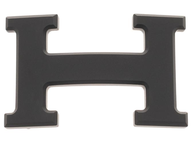 Boucle ceinture Hermès 5382 en PVD noir mat (37mm) Métal  ref.361894