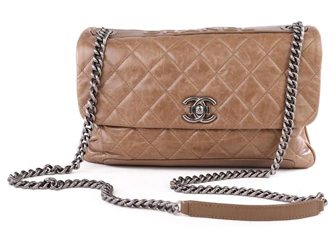 Quilted Twist Lock Flap Square Bag, Chain Strap Crossbody Bag, Women's Shoulder  Purse For Phone