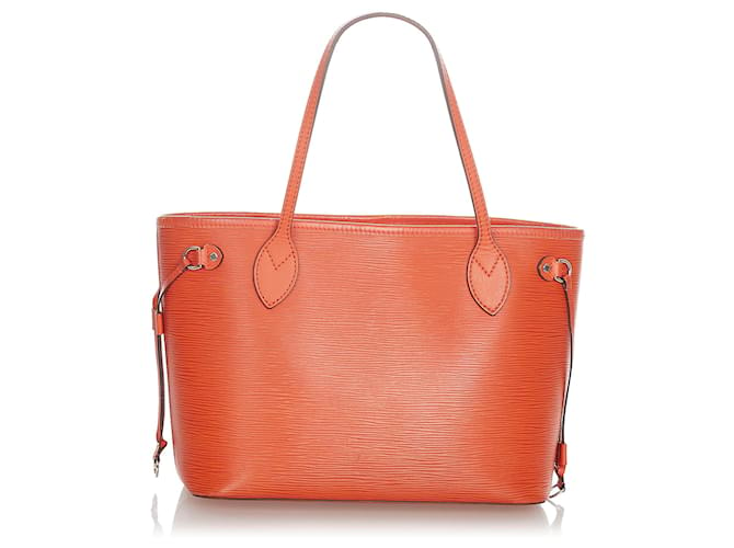 Louis Vuitton Orange Epi Neverfull PM Leather ref.361967 - Joli Closet