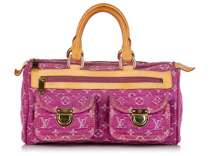 Pink Louis Vuitton Monogram Denim Neo Speedy Bag