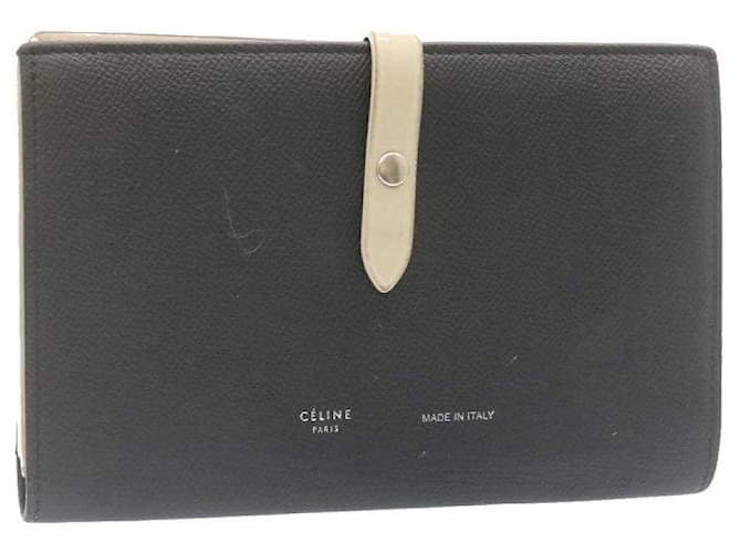 Céline Celine wallet Black Leather  ref.362084