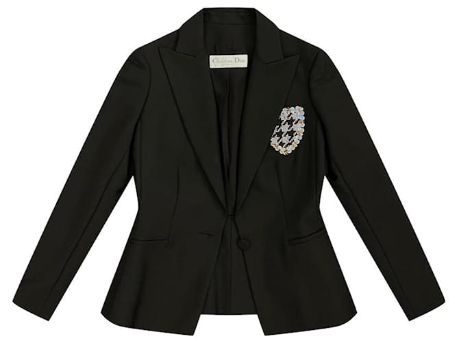 Christian Dior Dior PATCH Jacket Black Wool  ref.362130