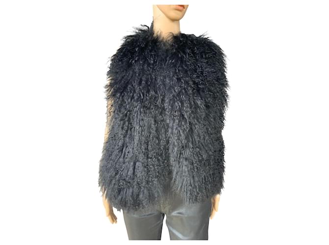 Michael Kors Coats, Outerwear Black Fur  ref.362176