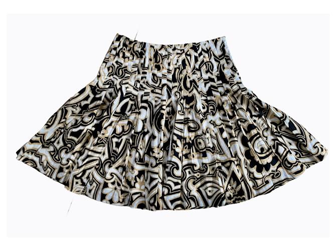 Autre Marque Falda de algodón beige 