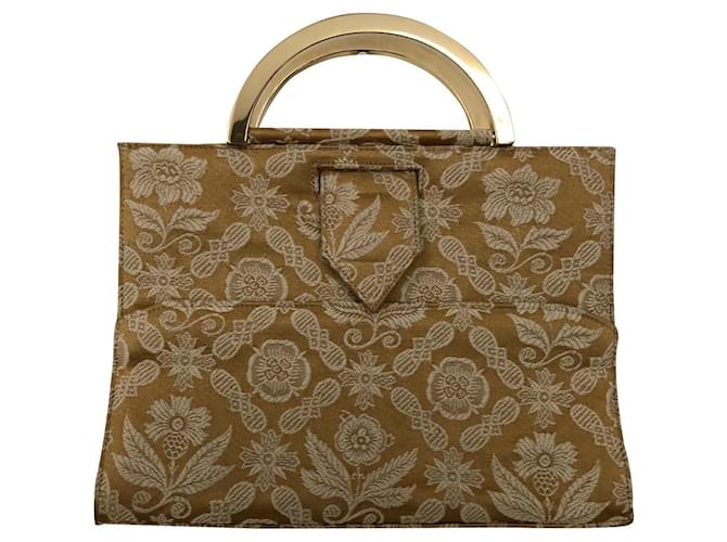 Sidonie Larizzi handbag Beige Golden Cloth  ref.362291
