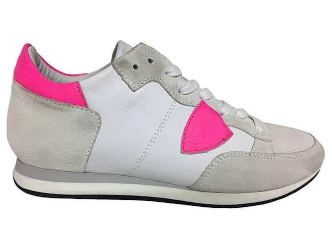 Philippe Model Sneakers White Leather  ref.362327