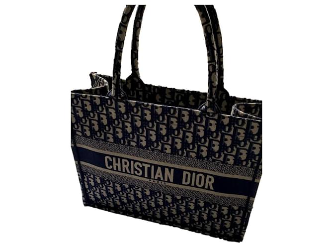Dior Prenota la borsa Blu Cotone  ref.362734