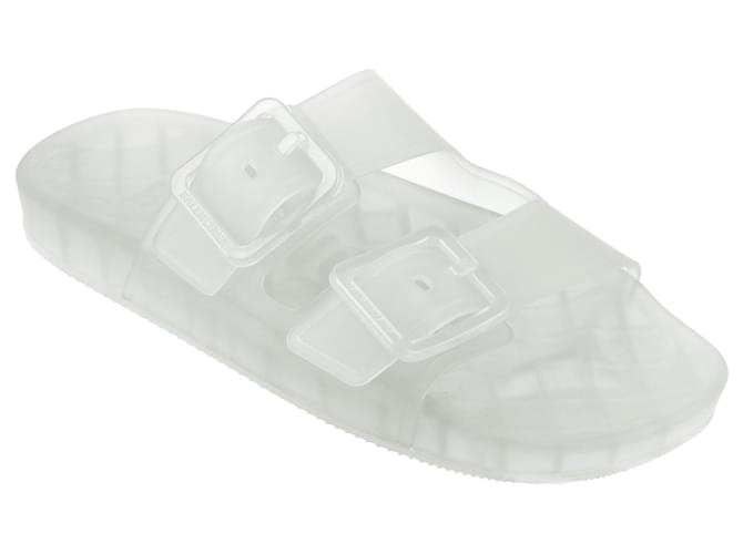 Balenciaga 'Mallorca Sandal' pour femmes en blanc Plastique Polyuréthane Noir  ref.362798