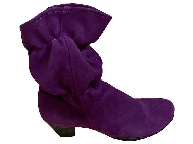 Autre Marque Botas de Tornozelo Arche Roxas em Camurça 40 Roxo
