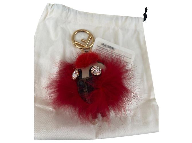 Ciondolo Fendi Marrone in Cotone