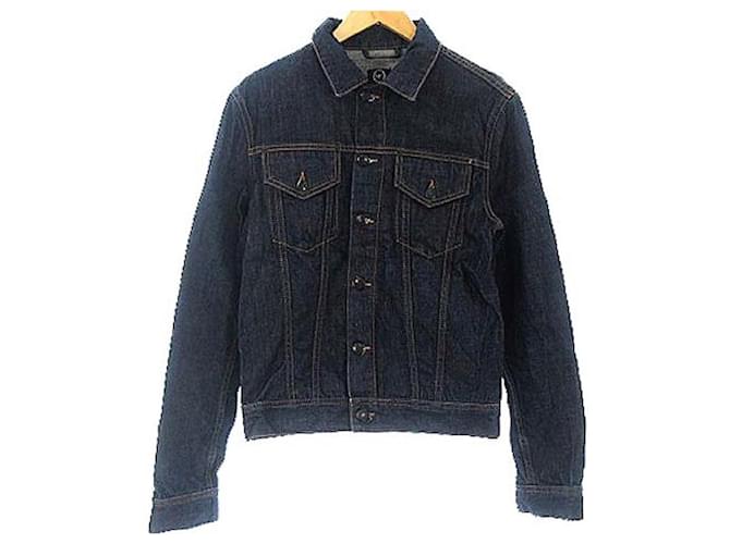 [Usado] ALEXANDER MCQUEEN G Jean jaqueta jeans Sten Azul escuro Algodão  ref.363179